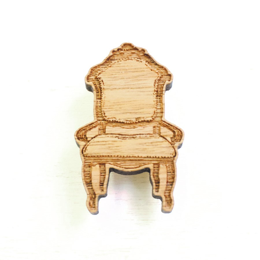U-ARTS / 木tch ブローチ my longing chair(憧れの椅子)