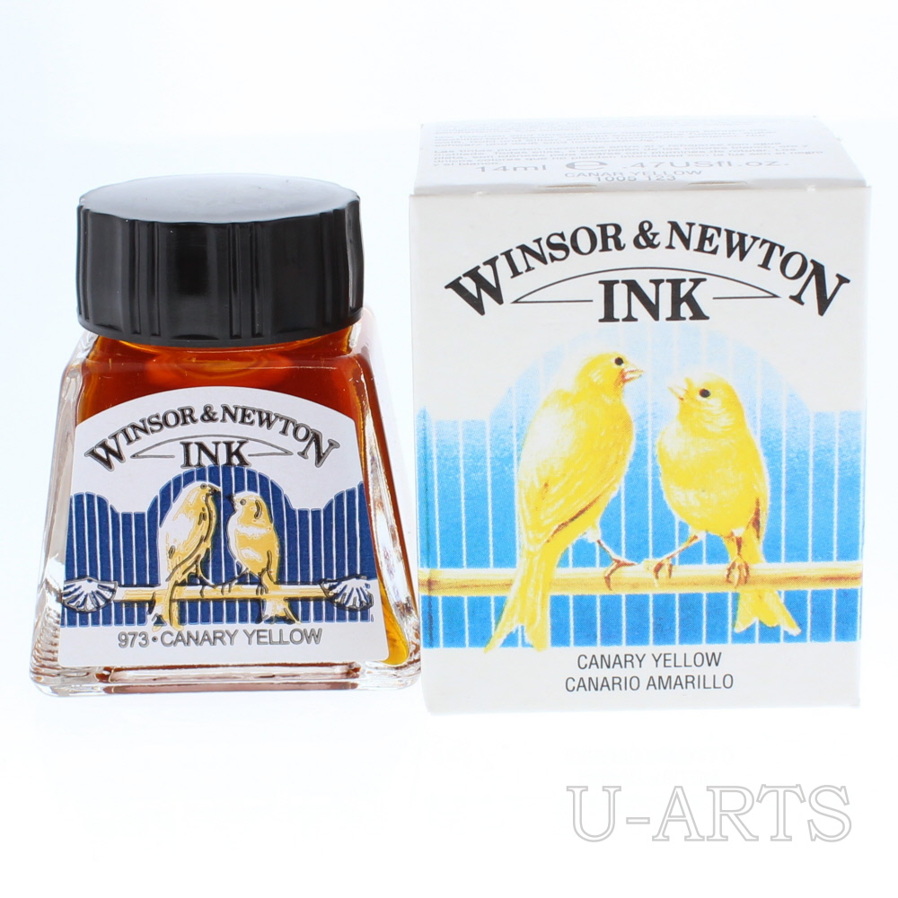 U-ARTS / WN ドローイングインク14ml カナリアイエロー 123